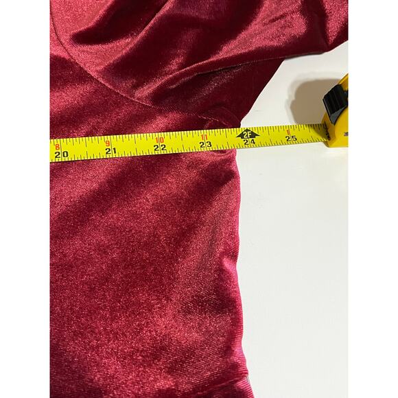 Pioneer Woman red velvet embroidered boho style top,great for holidays size XL - Picture 6 of 7